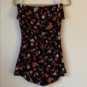 Mossimo Target tube top floral romper